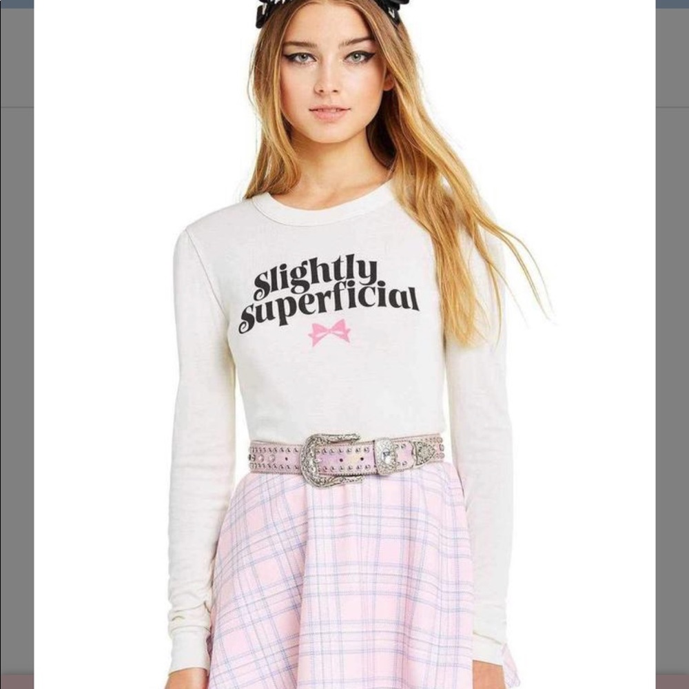 NWT Wildfox Slightly Superficial long sleeve shirt